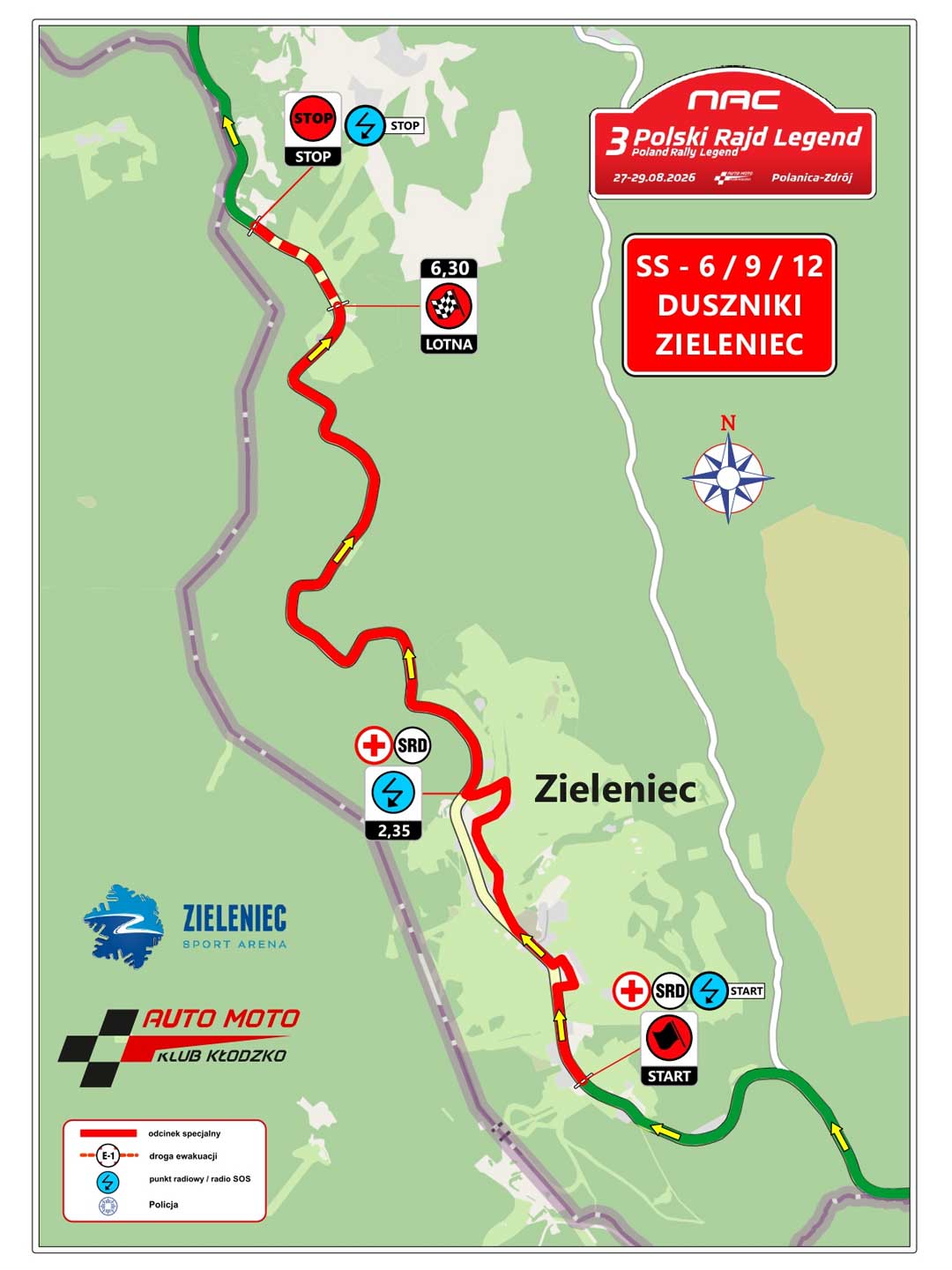 Karte WP Duszniki-Zdrój - Zieleniec