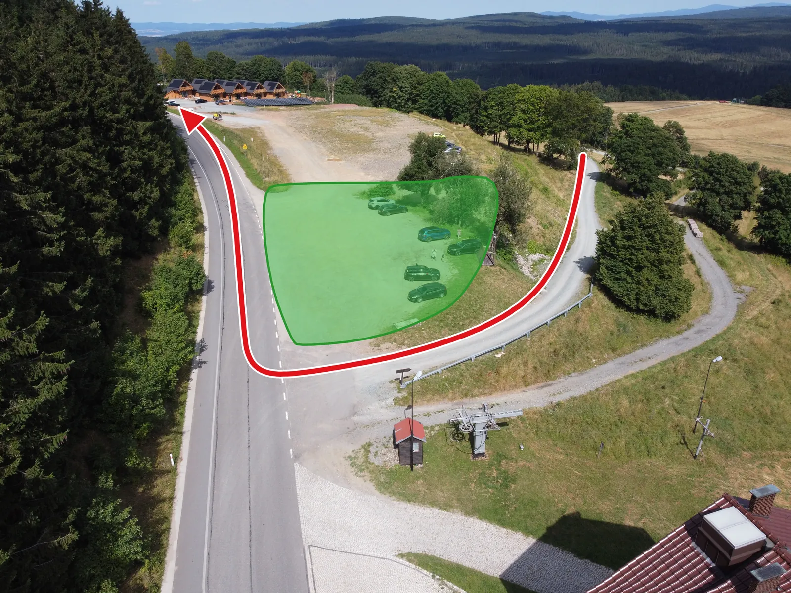 HBZ 7 - Haarnadelkurve auf breitem Asphalt